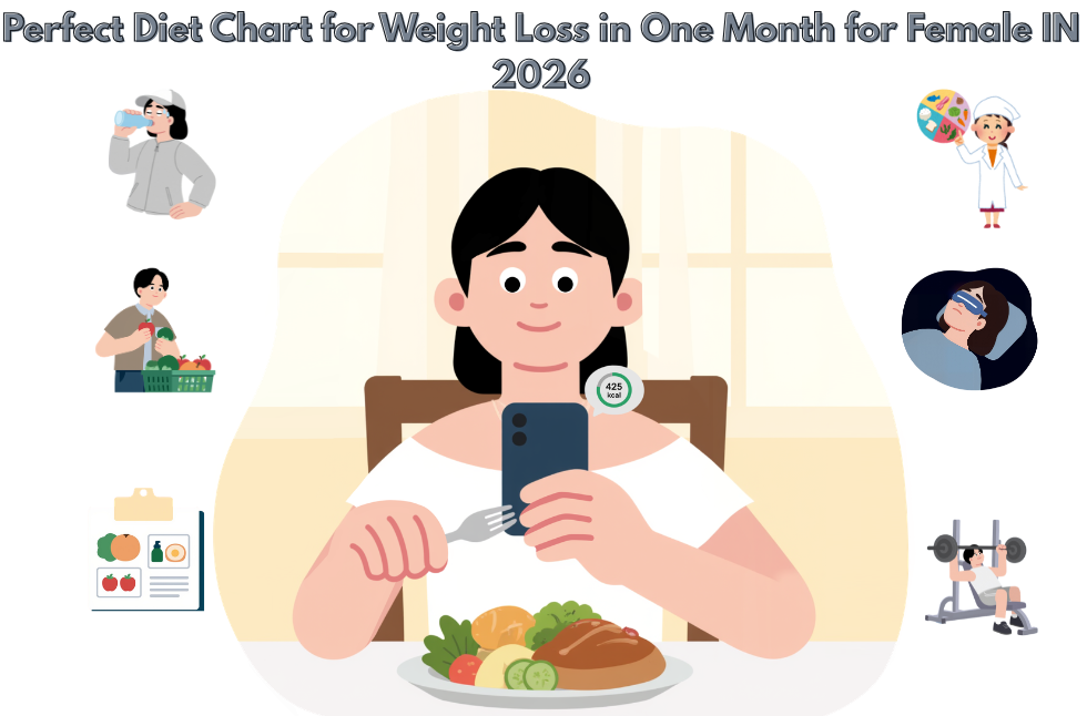 Perfect Diet Chart for Weight Loss in One Month for Female