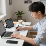 daily routine of a student at home